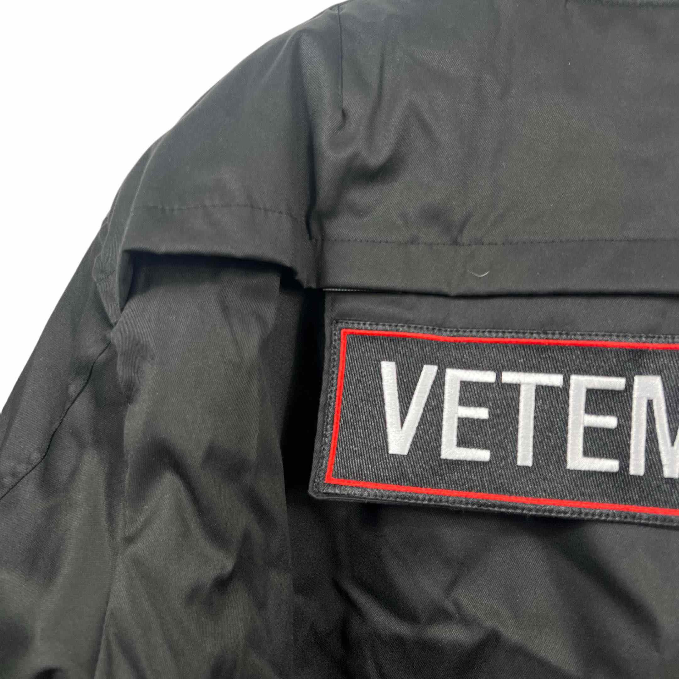 Vetements Black Cotton Patchwork Bomber Jacket - DopestKickz