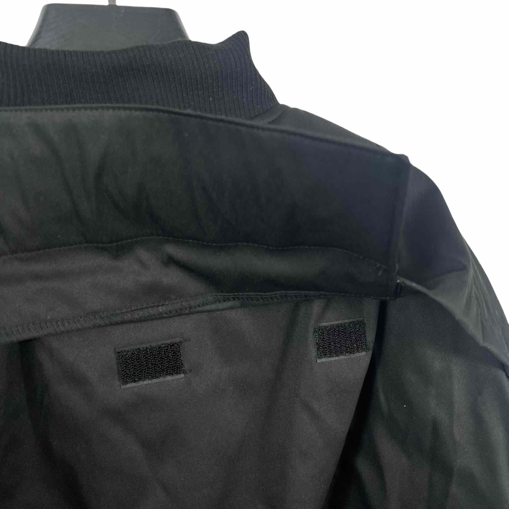 Vetements Black Cotton Patchwork Bomber Jacket - DopestKickz