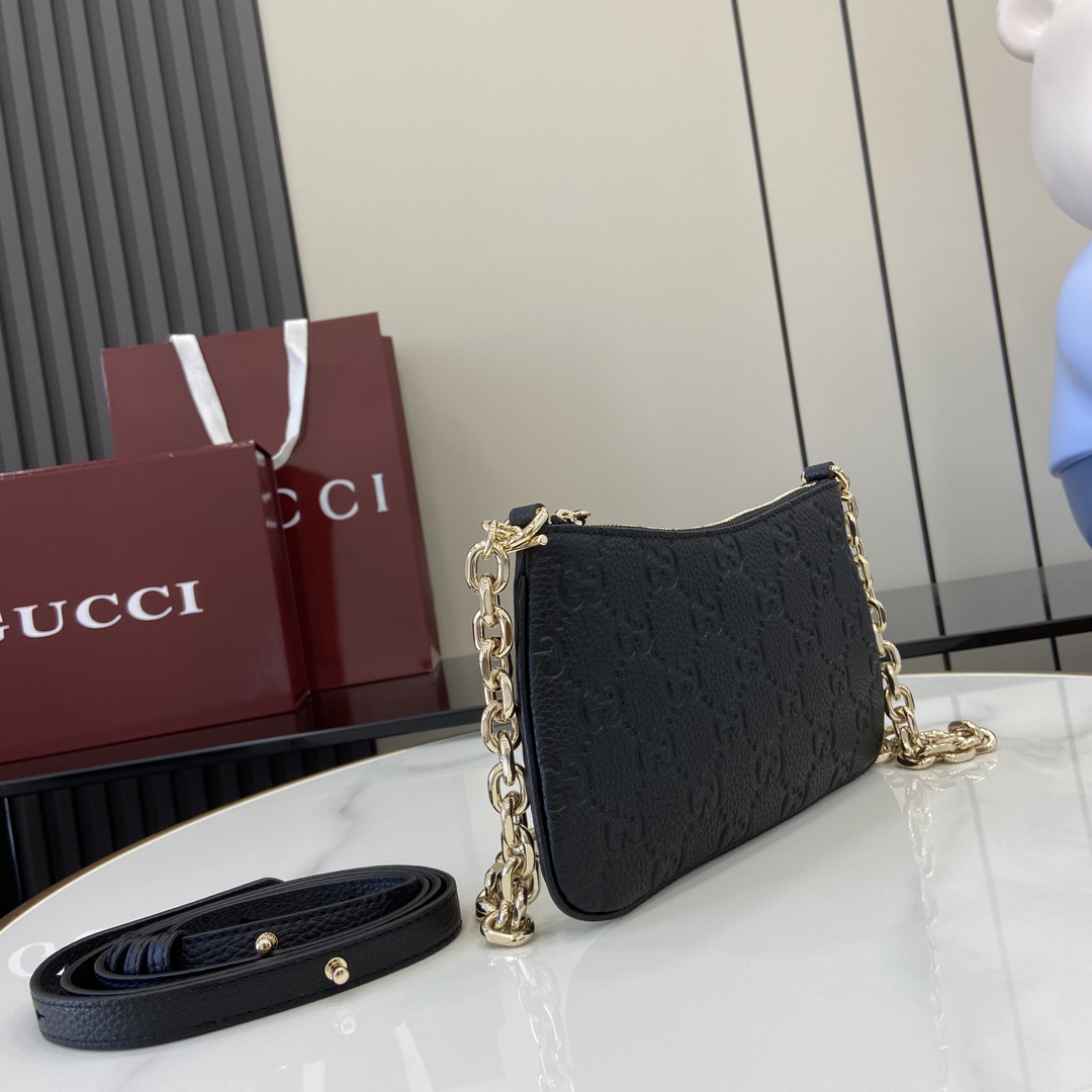 Gucci GG Emblem Super Mini Bag - DopestKickz