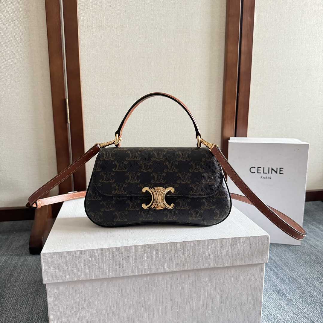 Celine Teen Celine Lola In Triomphe Canvas And Clafskin  - DopestKickz