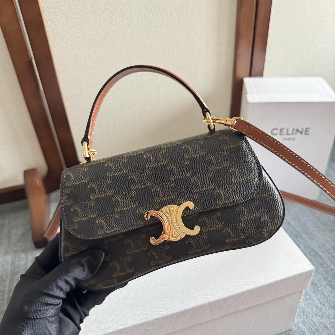 Celine Teen Celine Lola In Triomphe Canvas And Clafskin  - DopestKickz