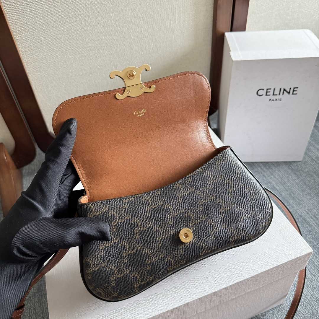 Celine Teen Celine Lola In Triomphe Canvas And Clafskin  - DopestKickz