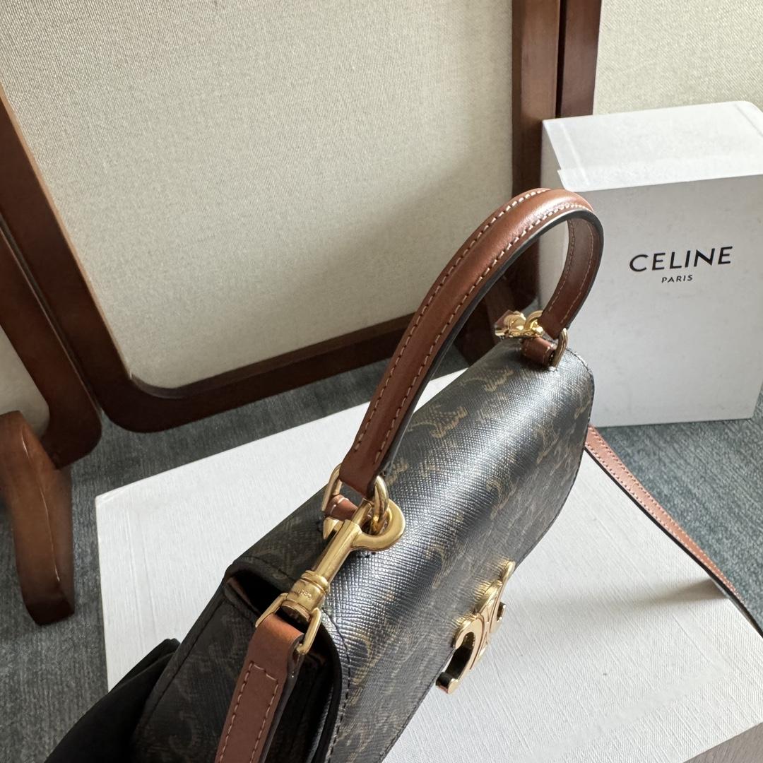 Celine Teen Celine Lola In Triomphe Canvas And Clafskin  - DopestKickz
