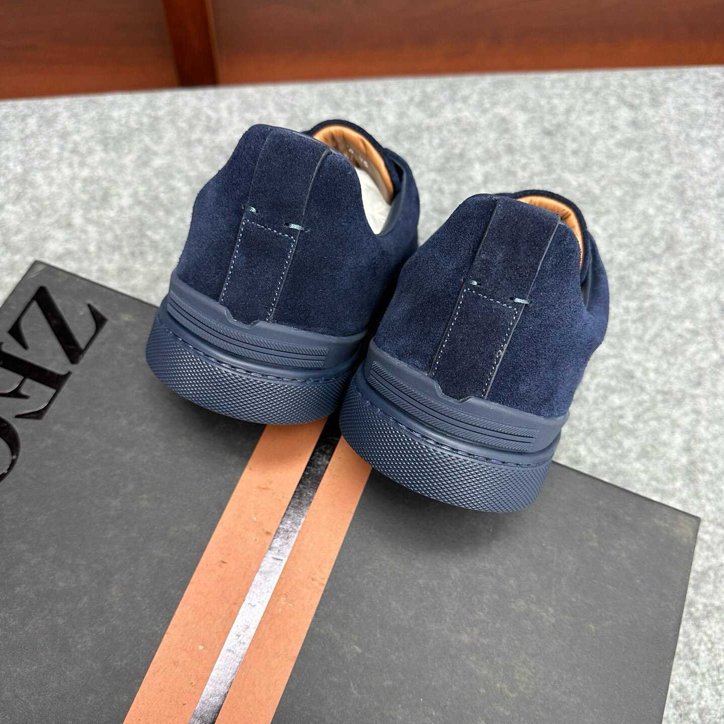 Zegna Suede Triple Stitch™ Sneakers - DopestKickz