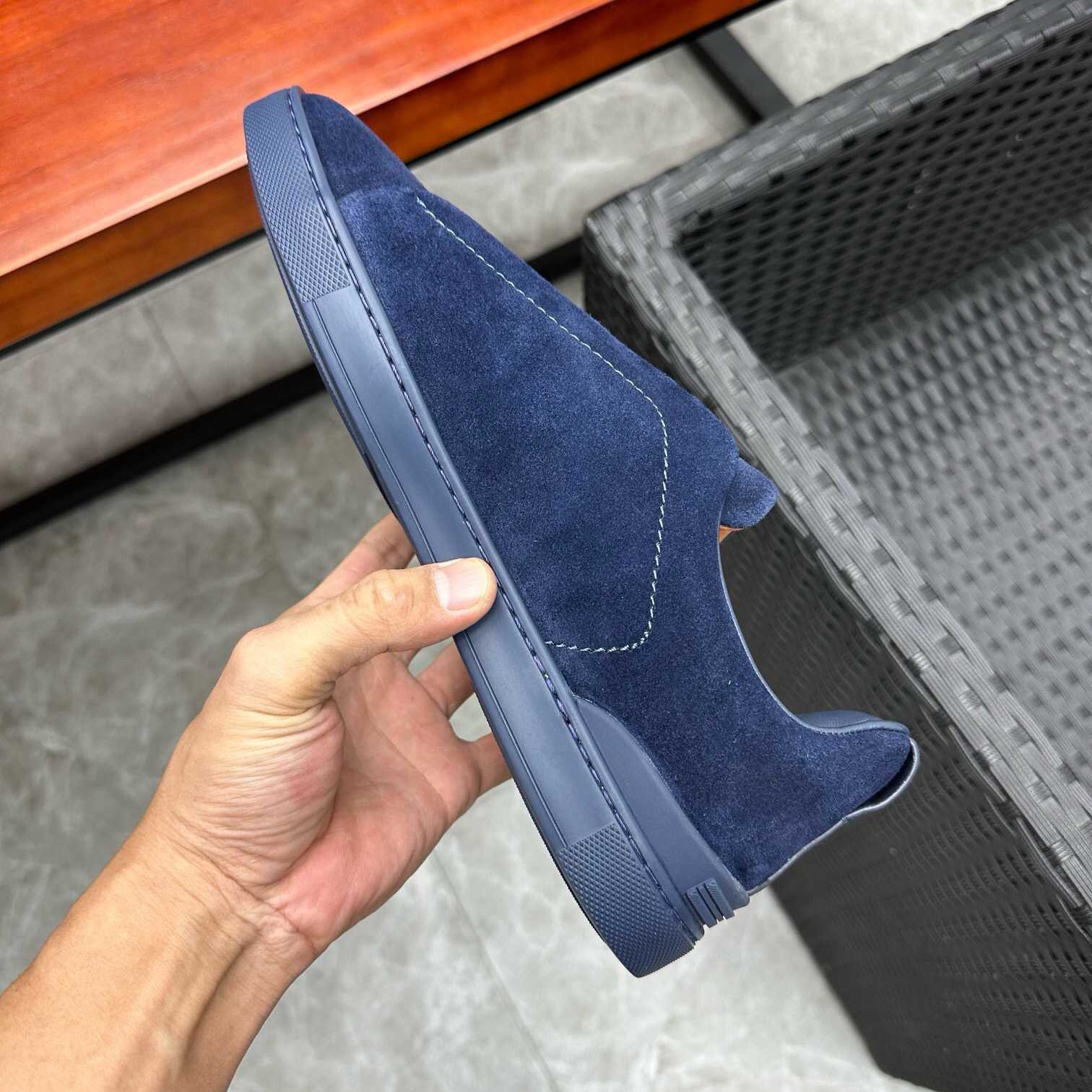 Zegna Suede Triple Stitch™ Sneakers - DopestKickz