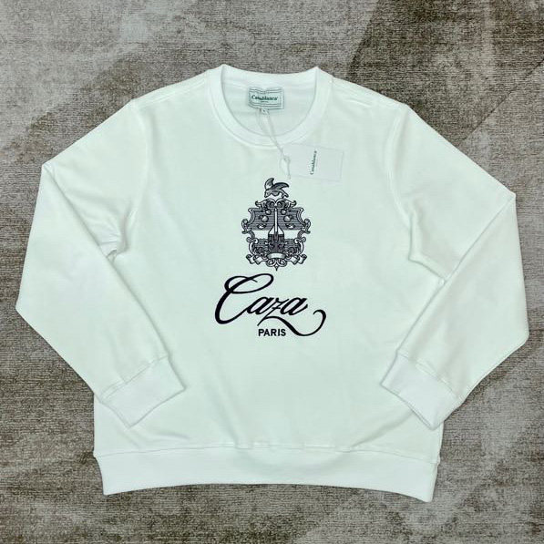 Casablanca Embroidered-logo Organic Cotton Sweatshirt   c672 - DopestKickz
