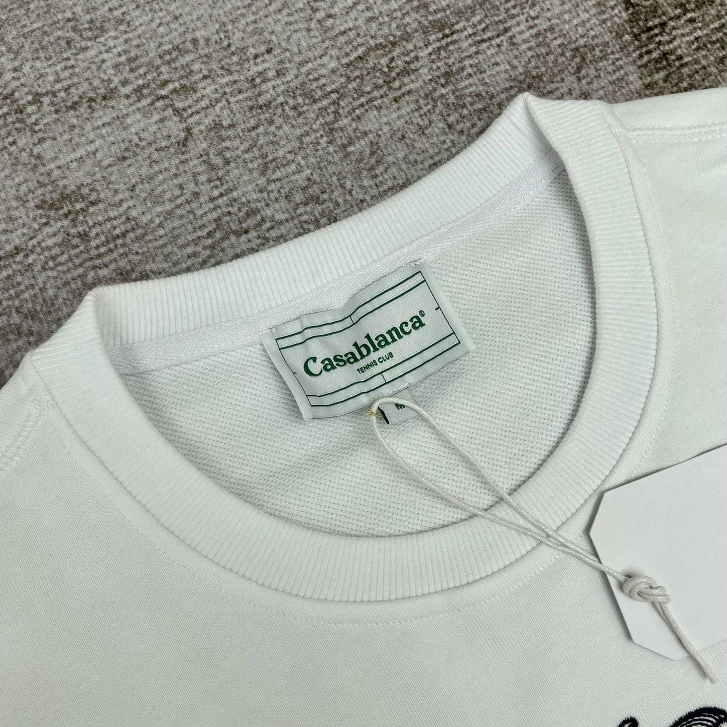 Casablanca Embroidered-logo Organic Cotton Sweatshirt   c672 - DopestKickz