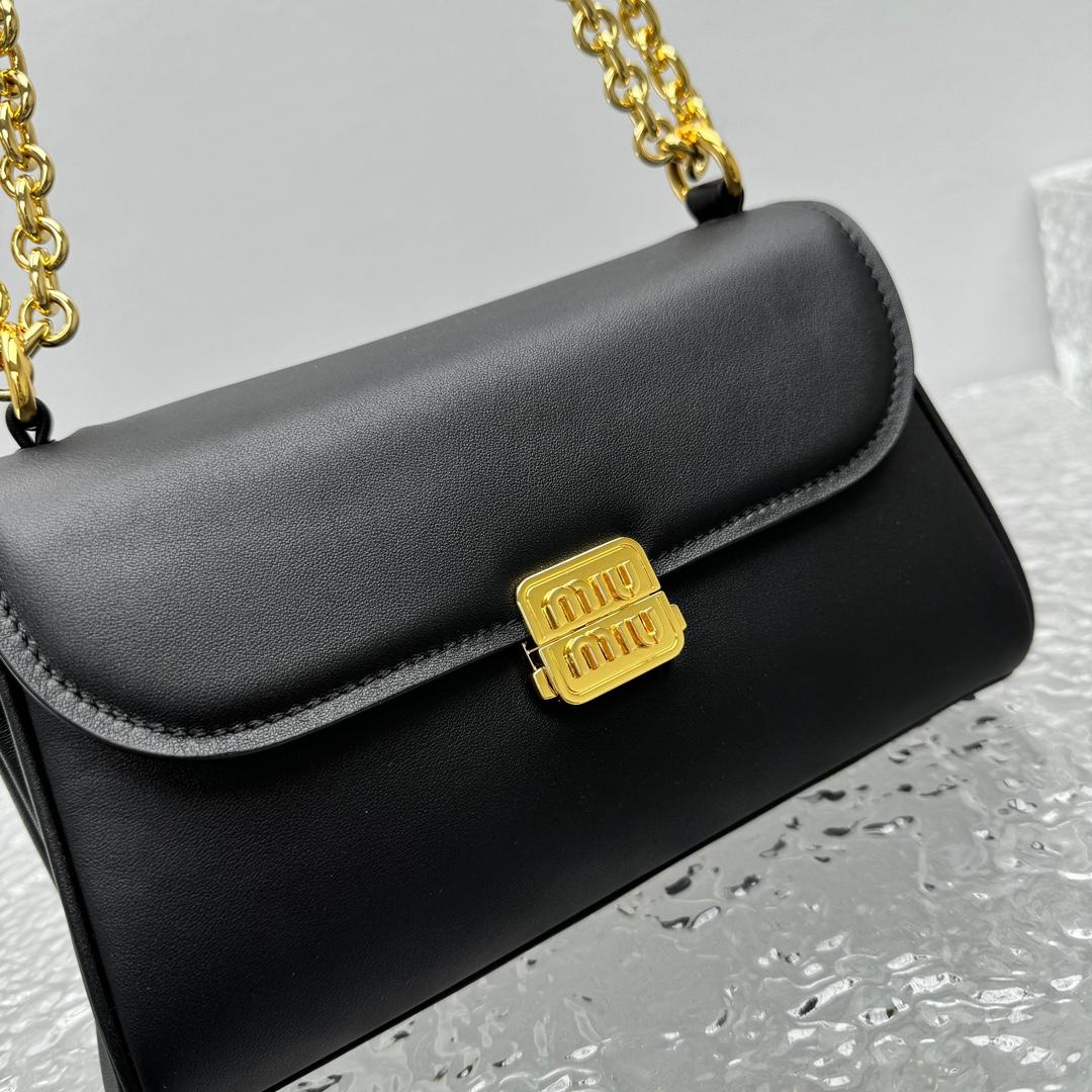 Miu Miu Leather Shoulder Bag - DopestKickz