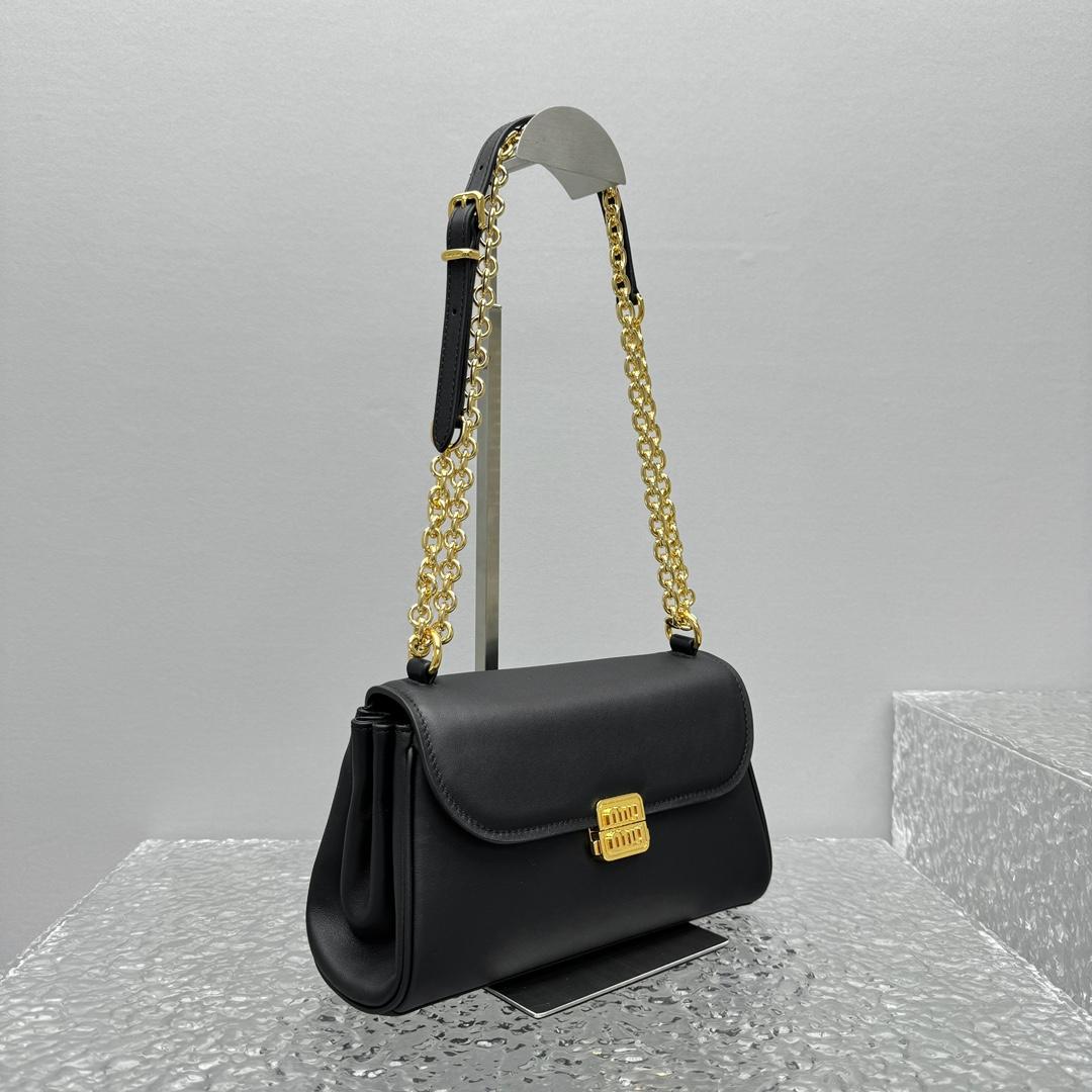 Miu Miu Leather Shoulder Bag - DopestKickz