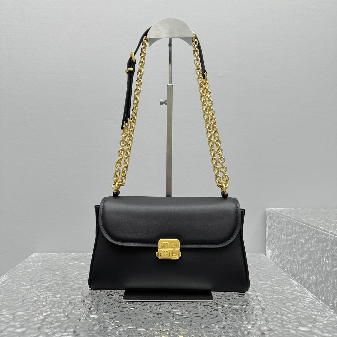 Miu Miu Leather Shoulder Bag - DopestKickz
