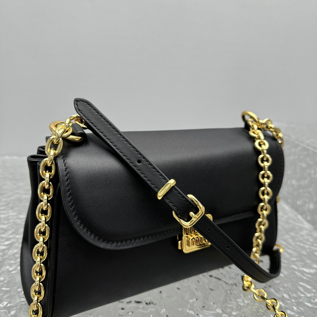 Miu Miu Leather Shoulder Bag - DopestKickz