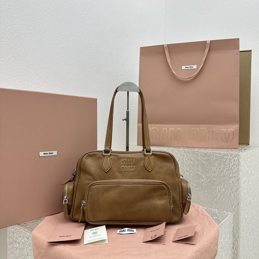 Miu Miu Nappa Leather Top-handle Bag - DopestKickz