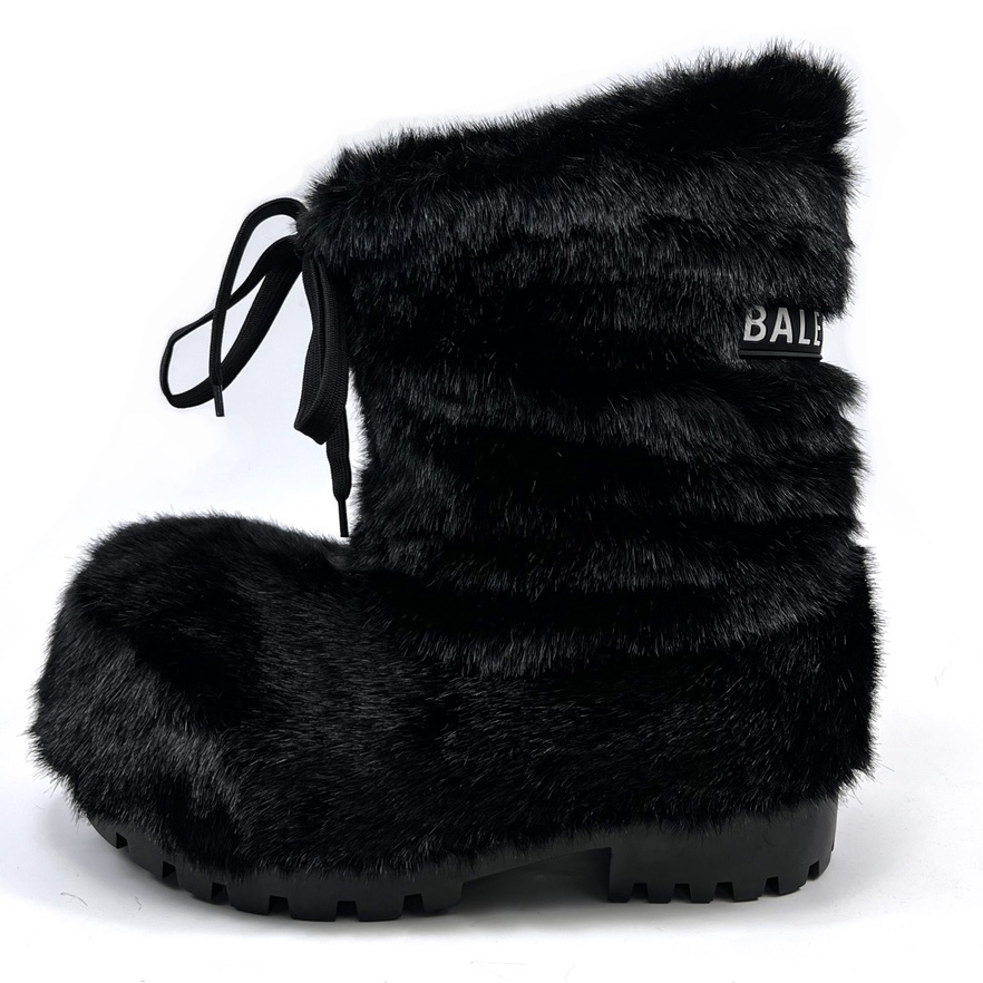 Balenciaga Alaska Low Faux-fur Boots - DopestKickz