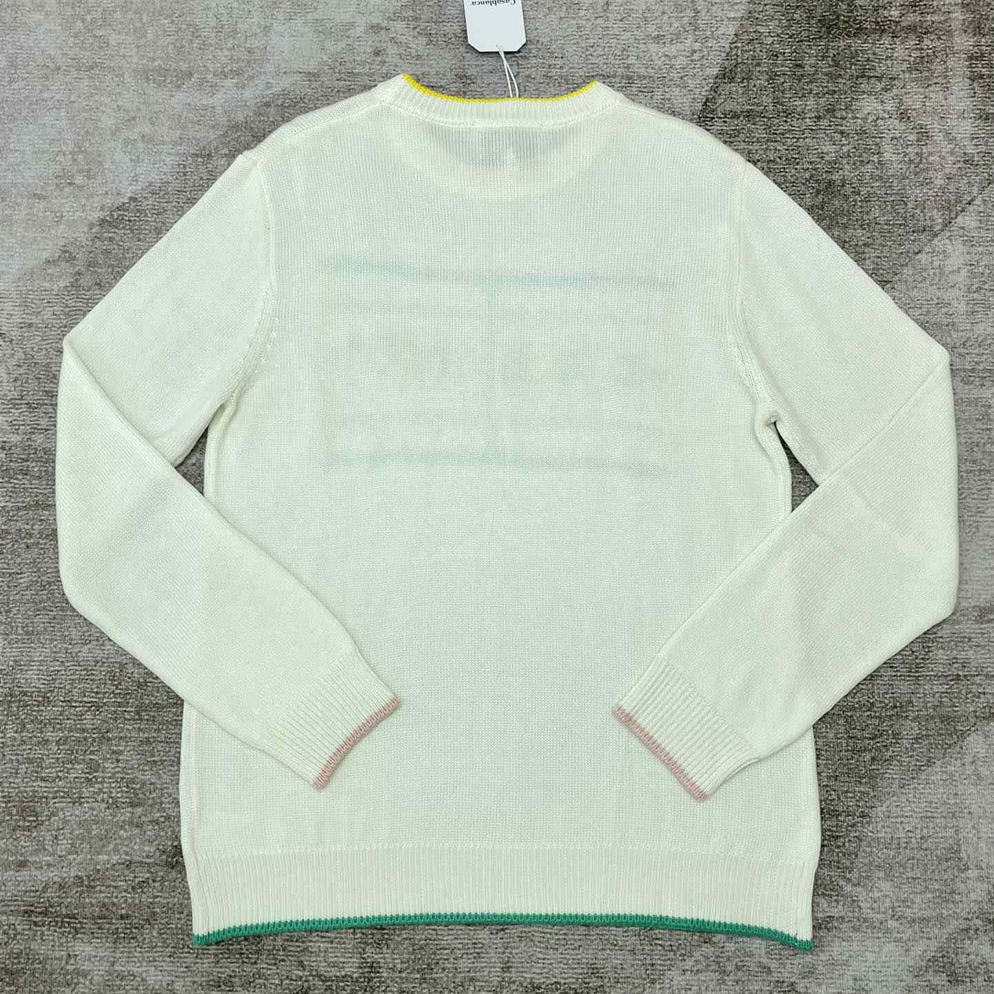 Casablanca Court Logo-Intarsia Knitted Jumper   D0062 - DopestKickz