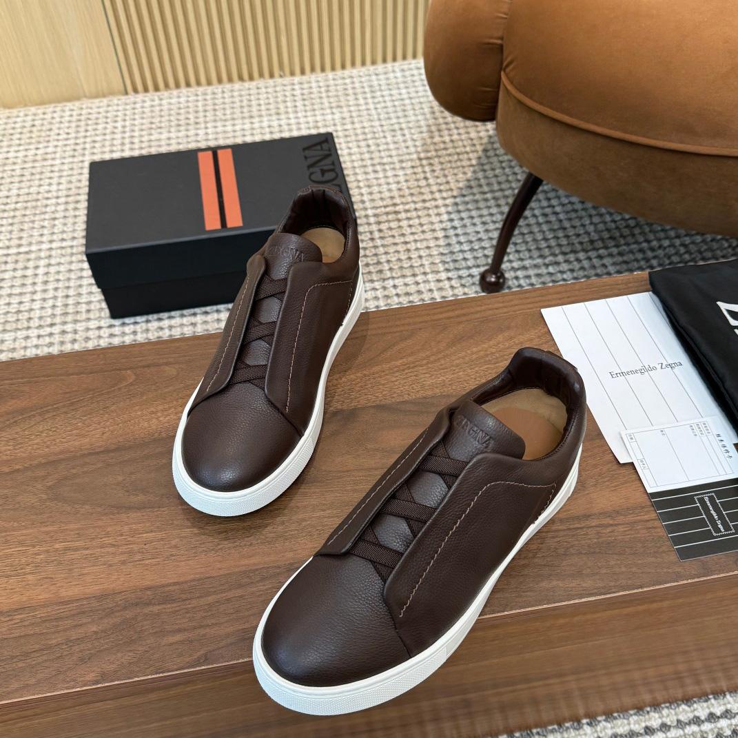 Zegna Leather Sneakers - DopestKickz