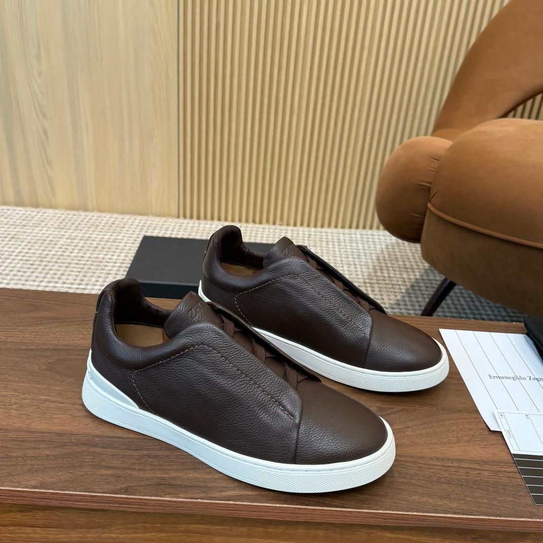 Zegna Leather Sneakers - DopestKickz
