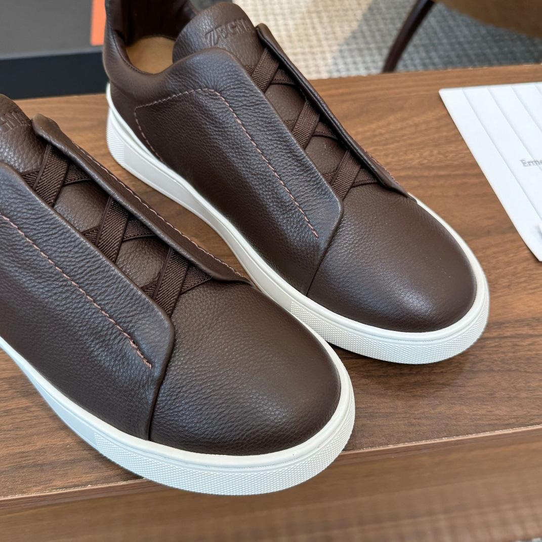 Zegna Leather Sneakers - DopestKickz
