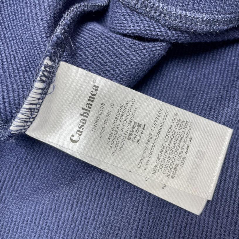 Casablanca Embroidered-logo Organic Cotton Sweatshirt   c671 - DopestKickz