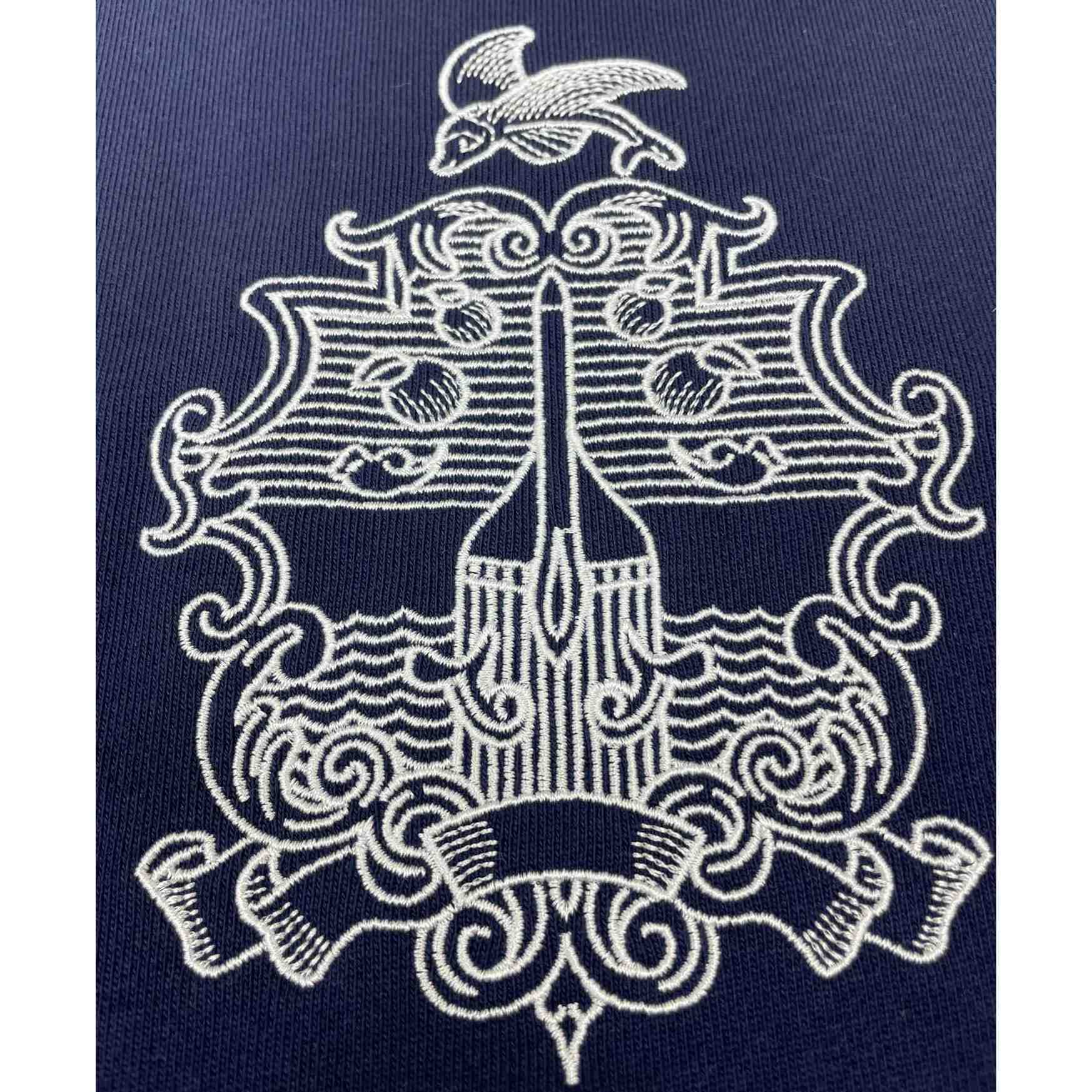 Casablanca Embroidered-logo Organic Cotton Sweatshirt   c671 - DopestKickz