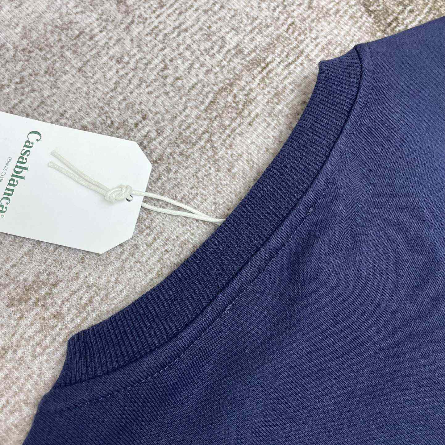 Casablanca Embroidered-logo Organic Cotton Sweatshirt   c671 - DopestKickz