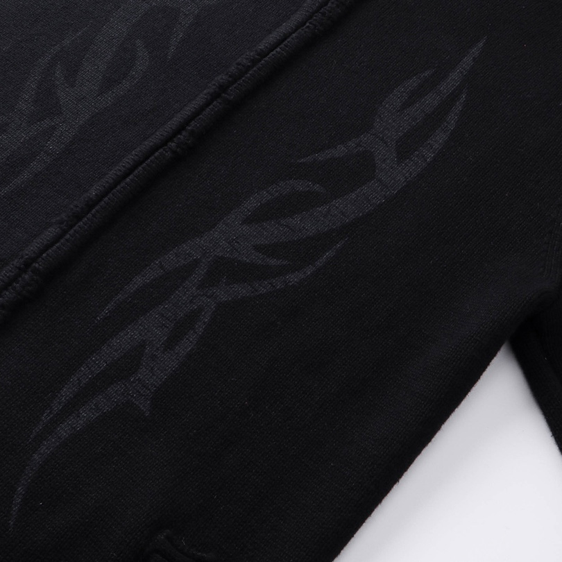 Balenciaga Y2K Zip-Up Cardigan In Black  - DopestKickz