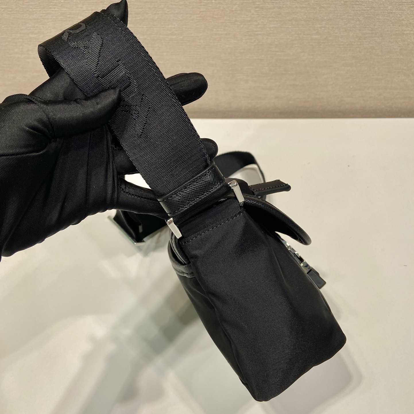 Prada Re-Nylon and Saffiano Leather Shoulder Bag - DopestKickz