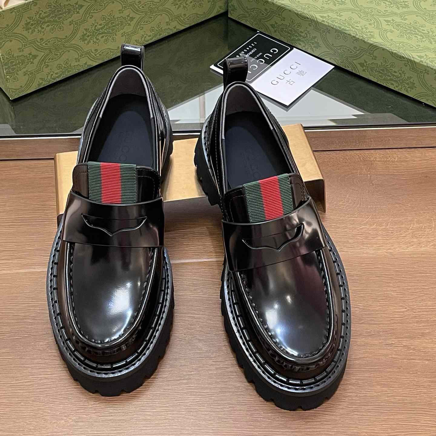 Gucci Women's Loafer With Web - DopestKickz