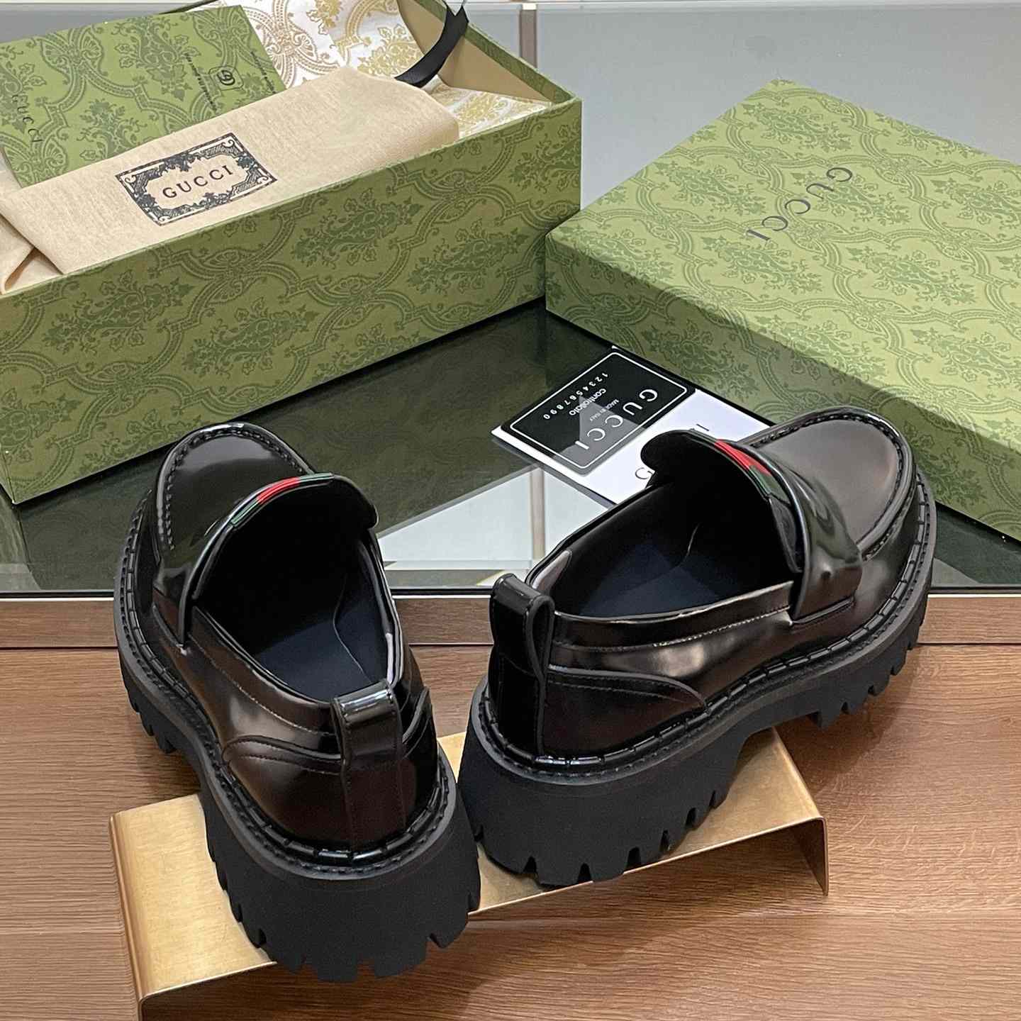 Gucci Women's Loafer With Web - DopestKickz