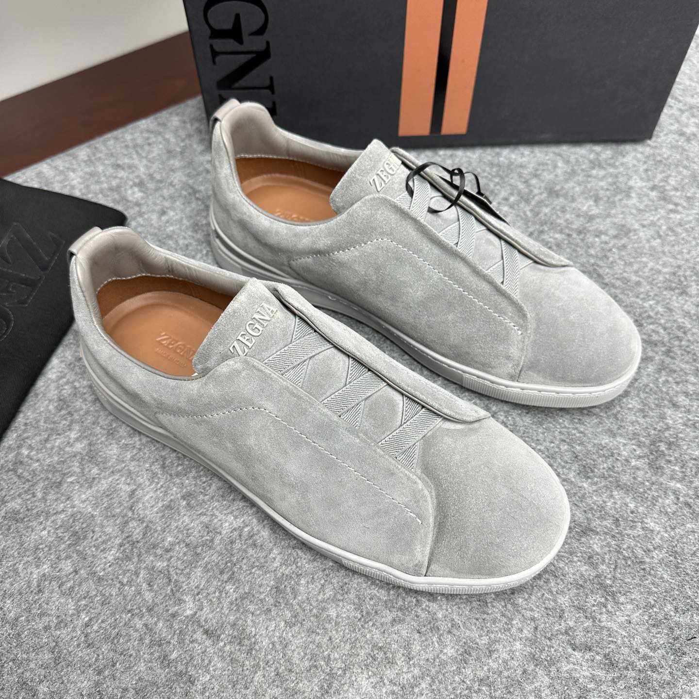 Zegna Suede Triple Stitch™ Sneakers - DopestKickz