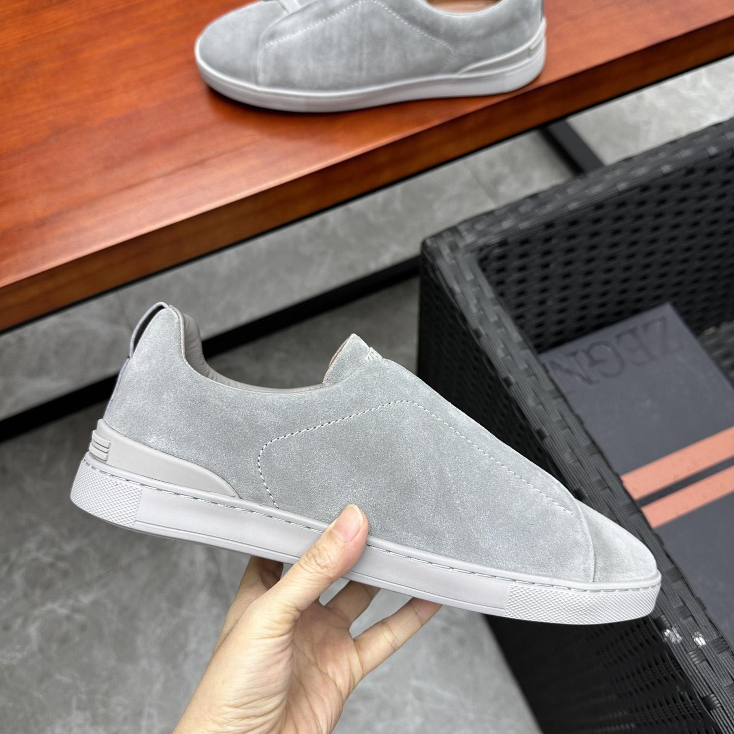 Zegna Suede Triple Stitch™ Sneakers - DopestKickz