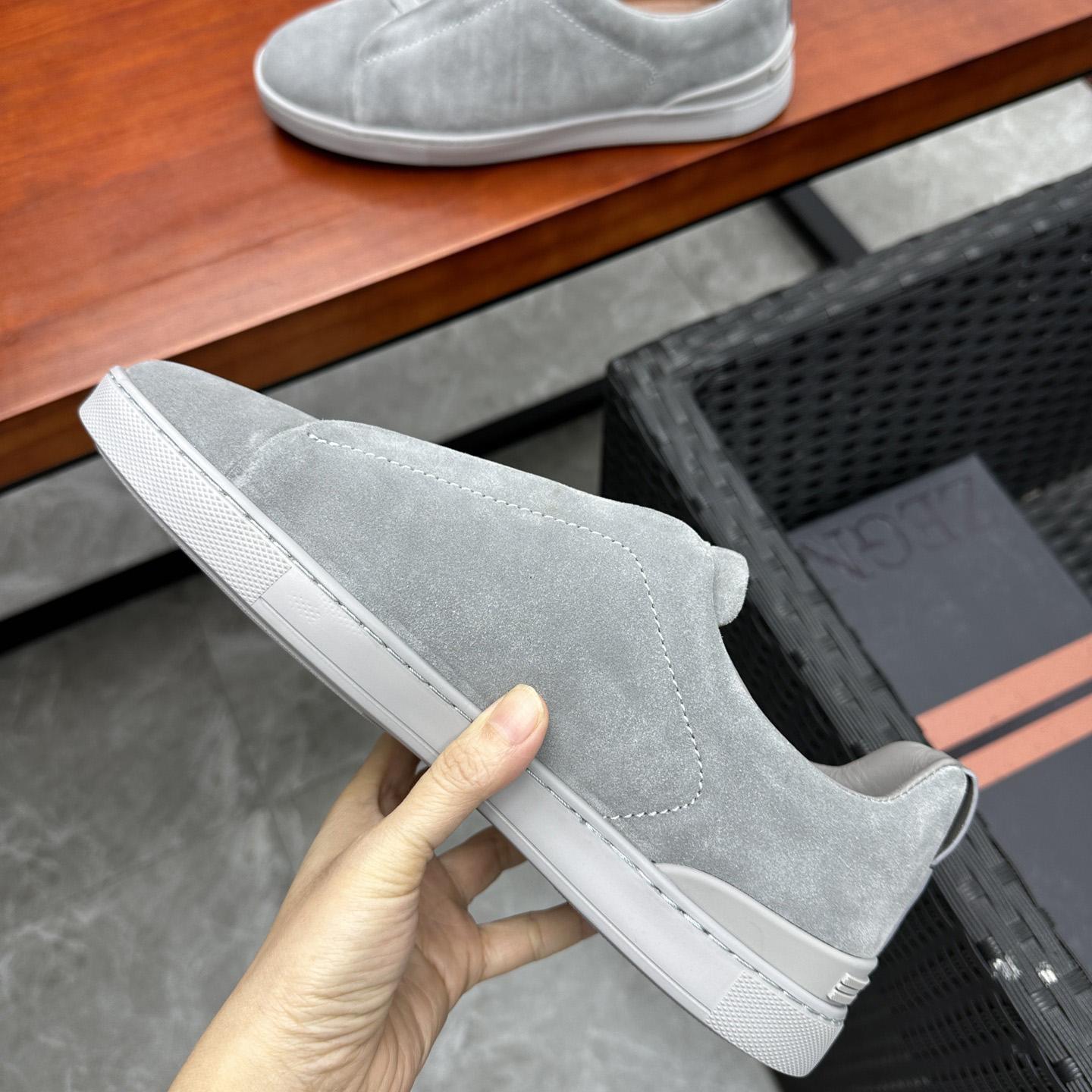 Zegna Suede Triple Stitch™ Sneakers - DopestKickz