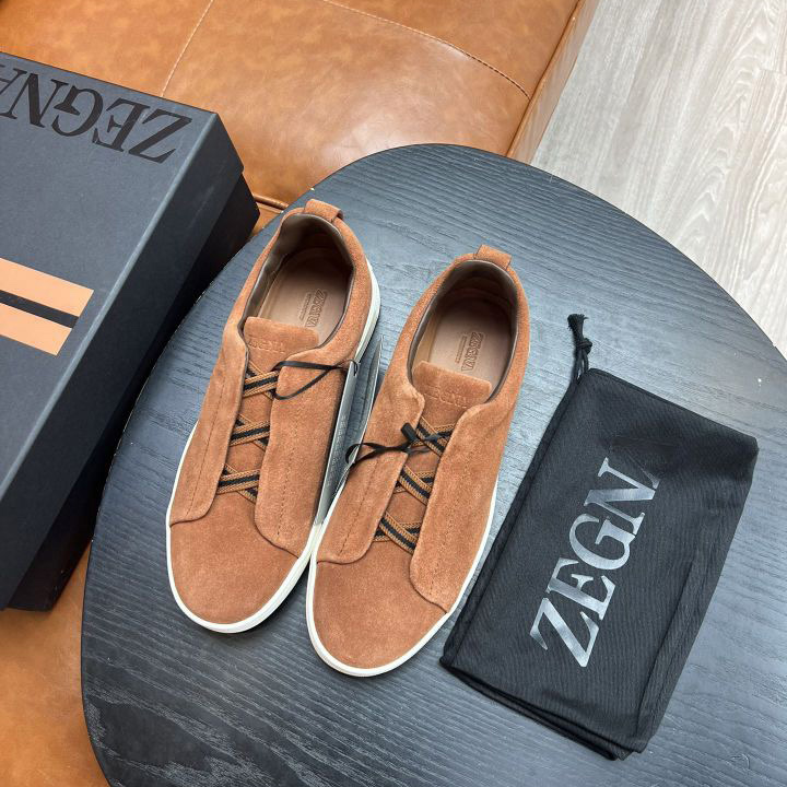 Zegna Suede Triple Stitch™ Sneakers - DopestKickz