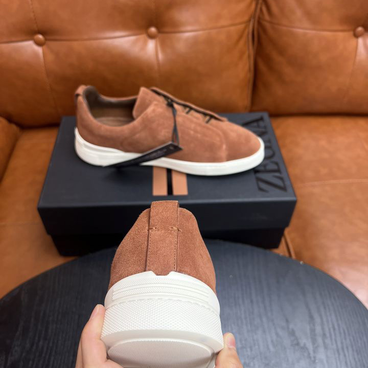 Zegna Suede Triple Stitch™ Sneakers - DopestKickz