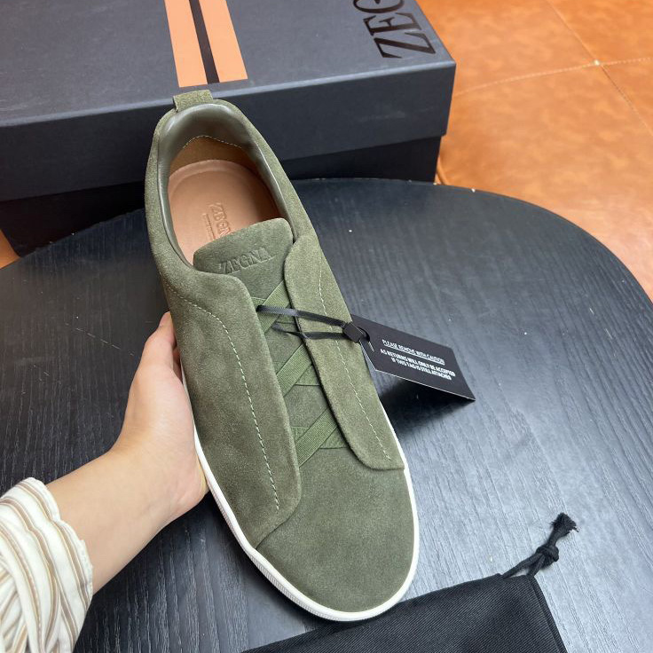 Zegna Suede Triple Stitch™ Sneakers - DopestKickz