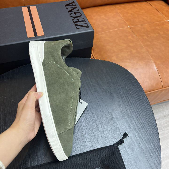 Zegna Suede Triple Stitch™ Sneakers - DopestKickz