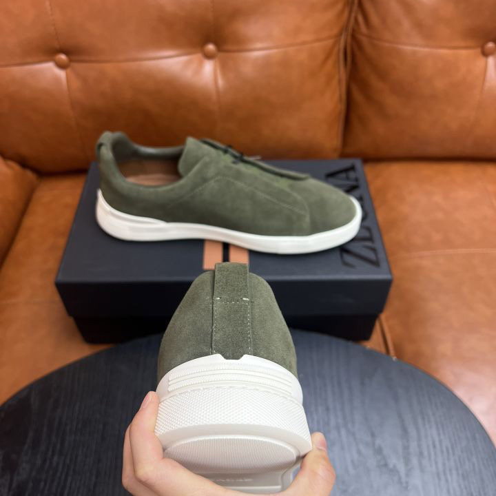 Zegna Suede Triple Stitch™ Sneakers - DopestKickz