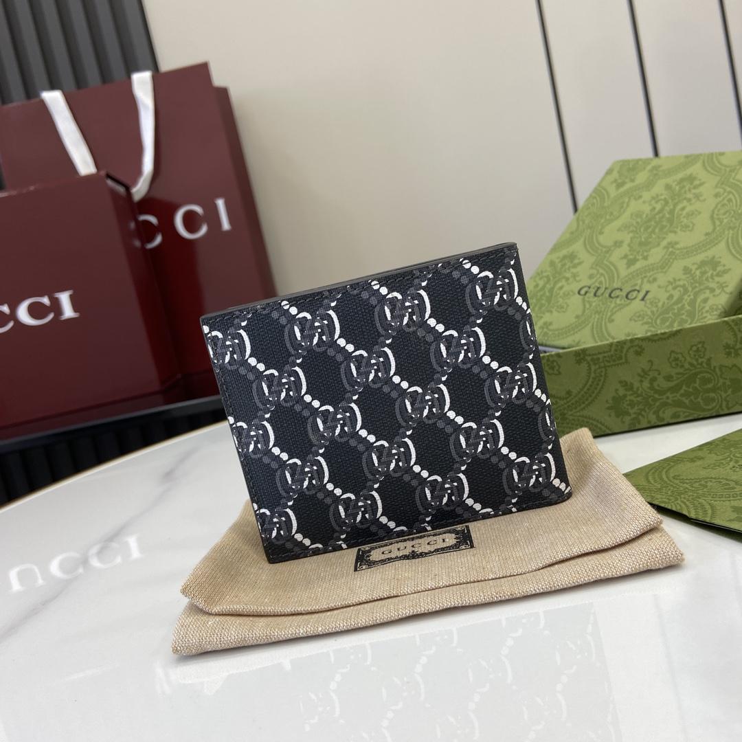 Gucci Bi-fold Wallet With GG Shadow - DopestKickz