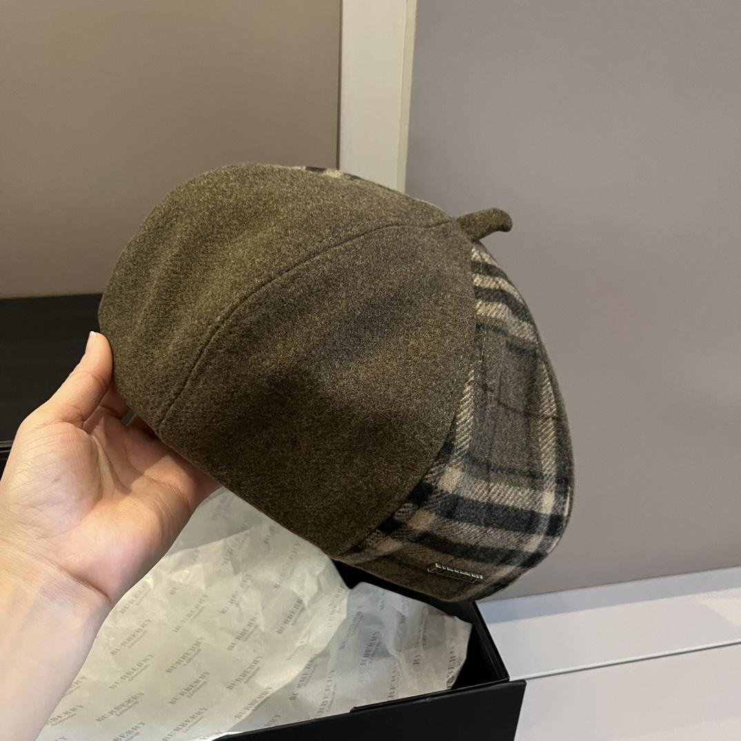 Burberry Beret Hat - DopestKickz