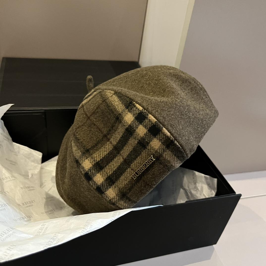 Burberry Beret Hat - DopestKickz
