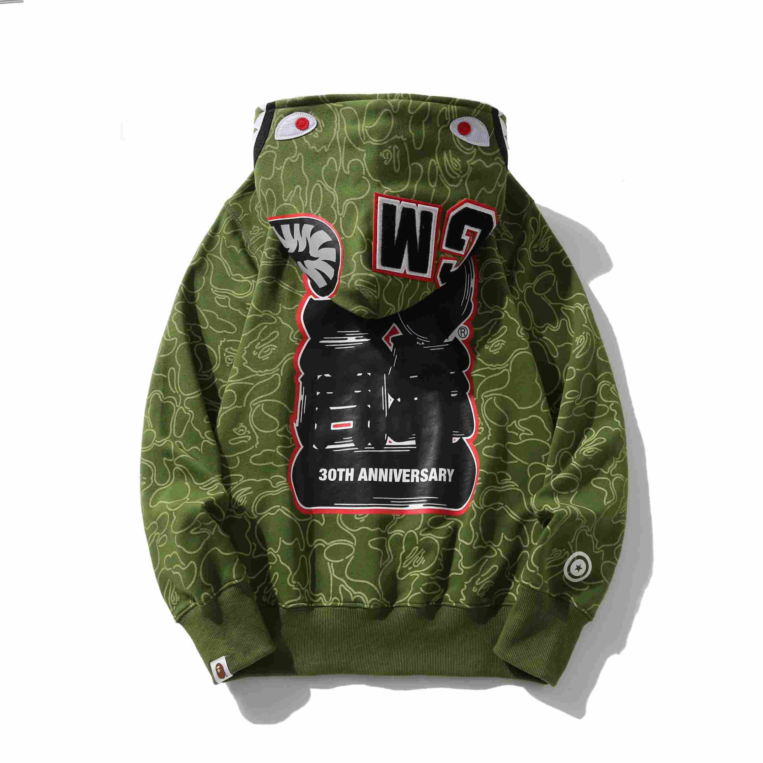 Bape 30Th Anniversary Shark Hoodie - DopestKickz