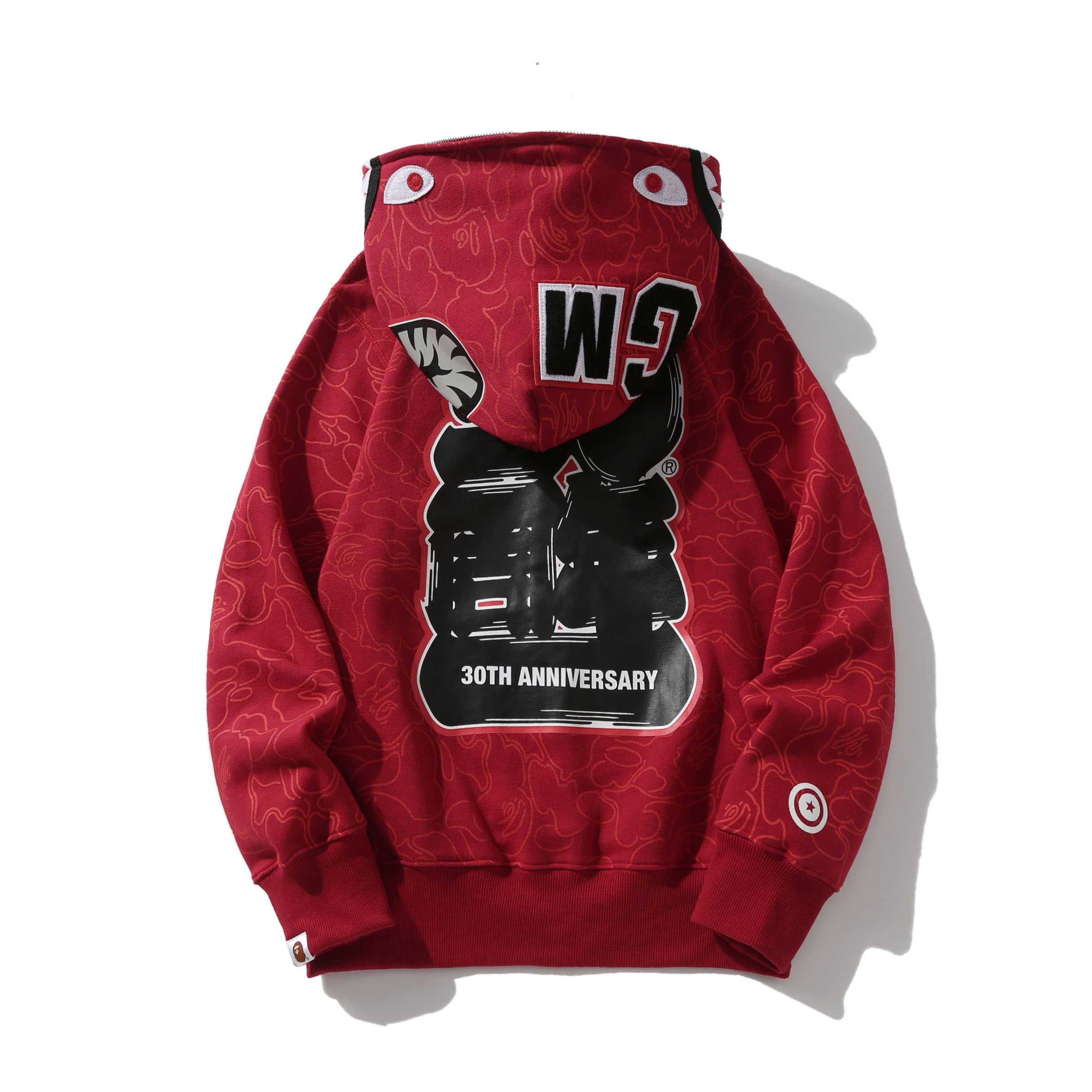 Bape 30Th Anniversary Shark Hoodie - DopestKickz