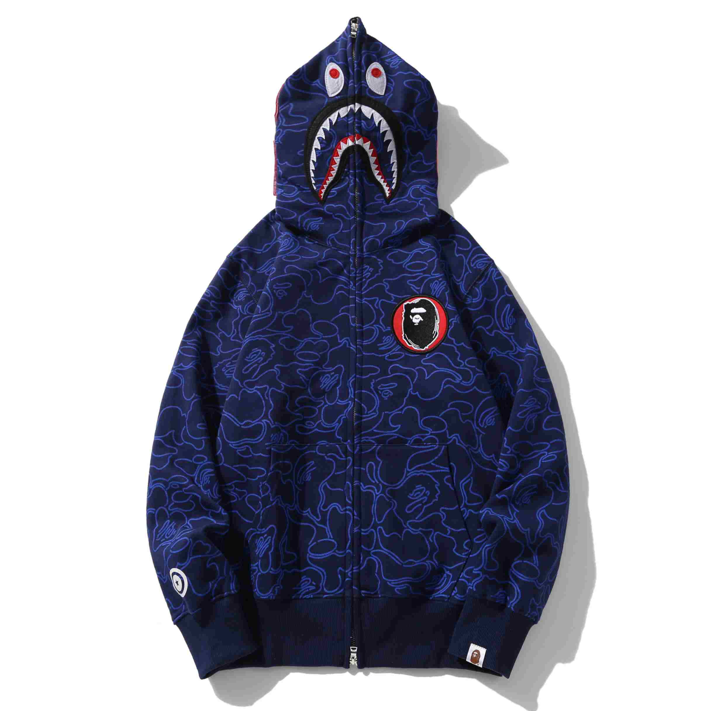 Bape 30Th Anniversary Shark Hoodie - DopestKickz