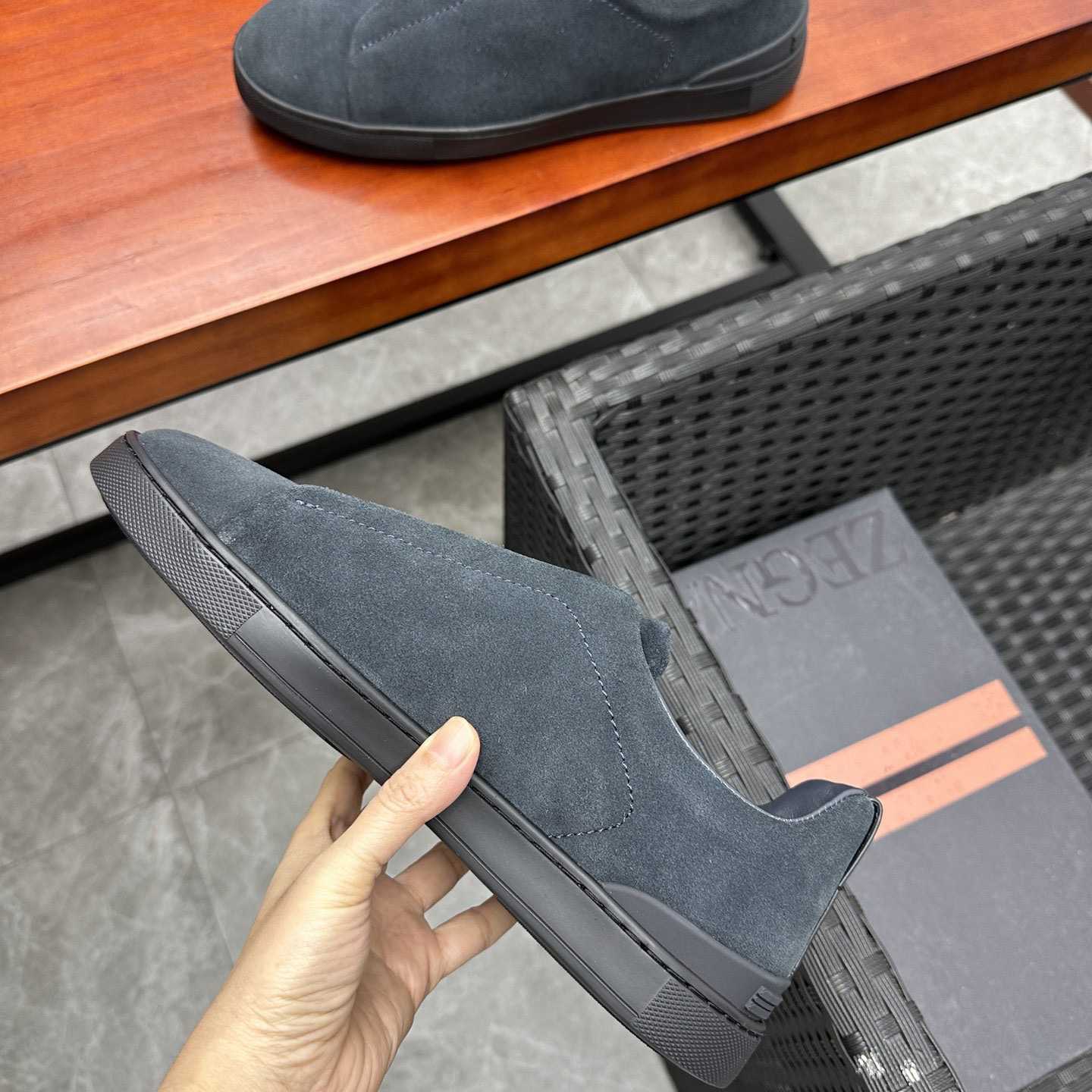 Zegna Suede Triple Stitch™ Sneakers - DopestKickz