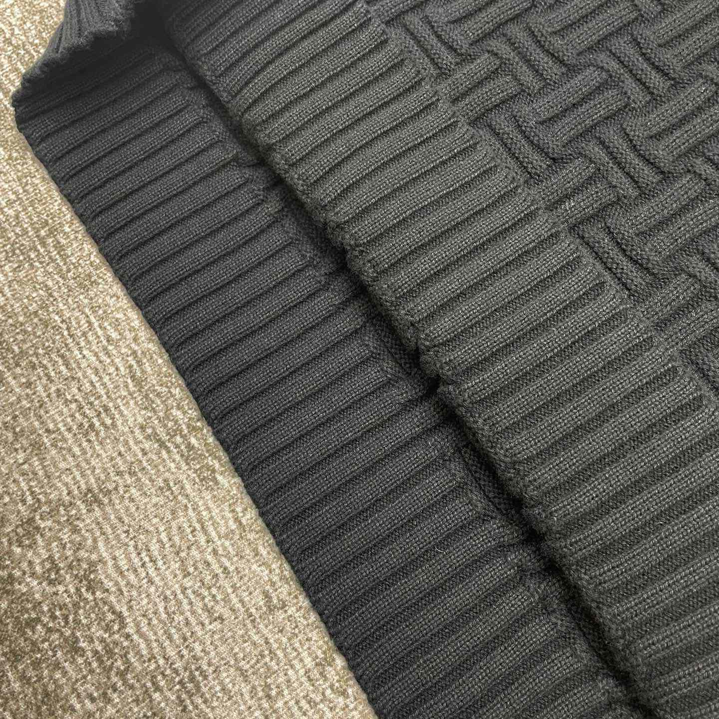 Casablanca Column Stitch Wool Knit Polo  D0065 - DopestKickz