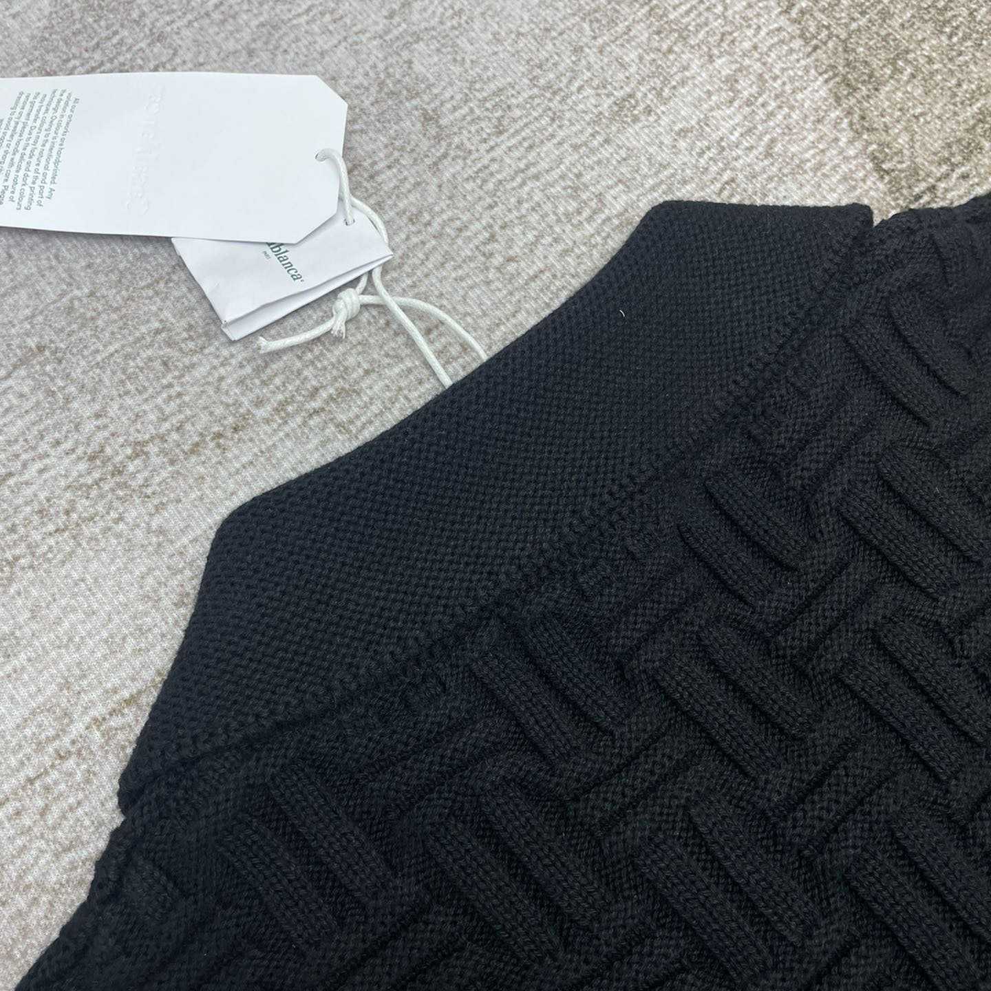 Casablanca Column Stitch Wool Knit Polo  D0065 - DopestKickz