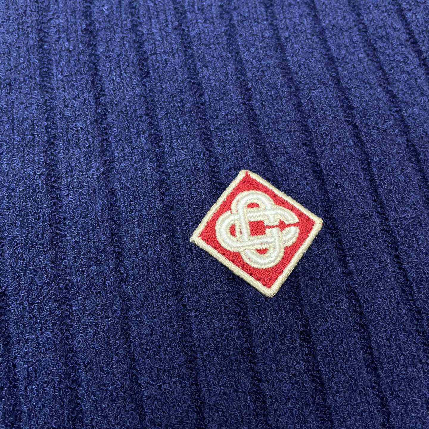 Casablanca  Ribbed Bouclé Cotton-Blend Polo Shirt   D0066 - DopestKickz