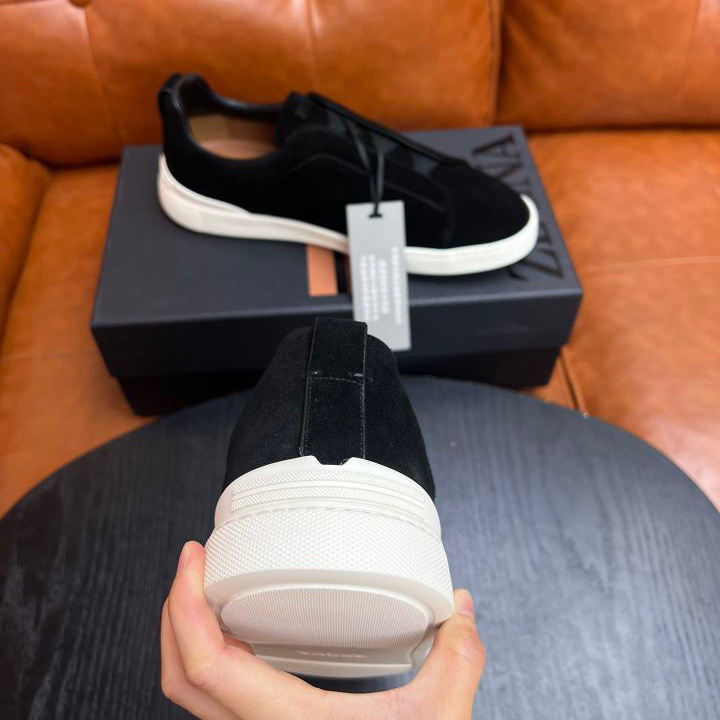Zegna Suede Triple Stitch™ Sneakers - DopestKickz