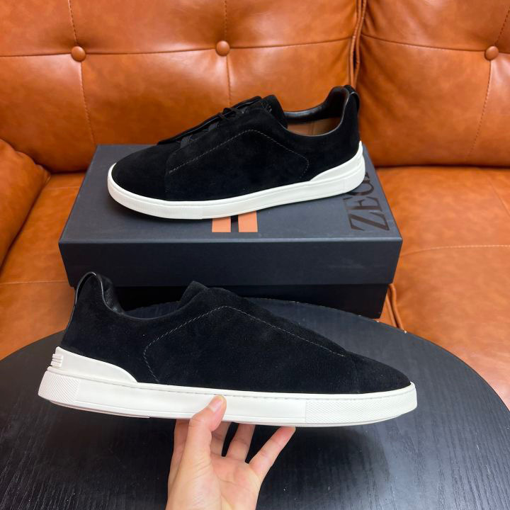 Zegna Suede Triple Stitch™ Sneakers - DopestKickz