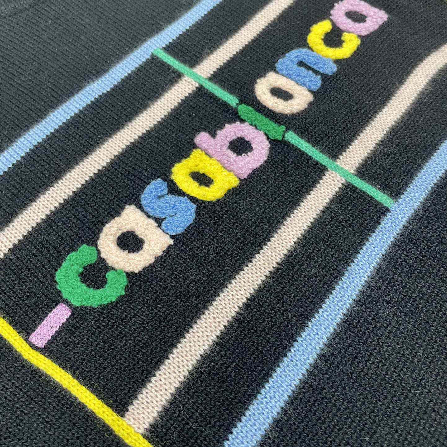 Casablanca Court Logo-Intarsia Knitted Jumper   D0063 - DopestKickz