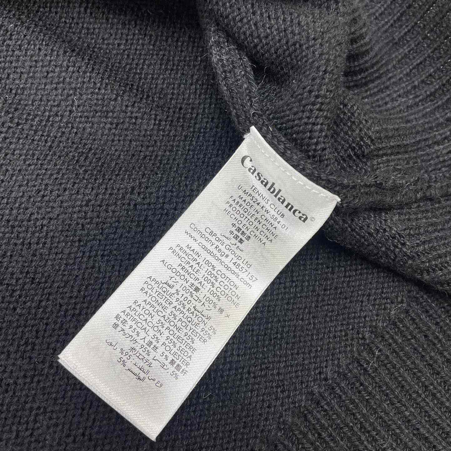 Casablanca Court Logo-Intarsia Knitted Jumper   D0063 - DopestKickz